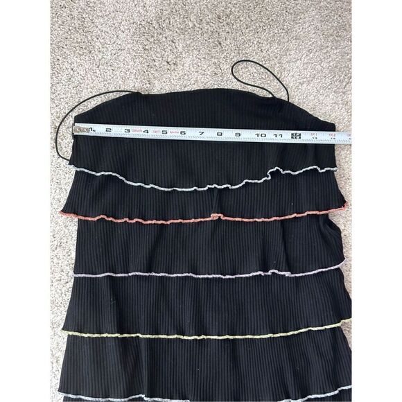 Blue Blush ribbed tiered ruffle dress - Picture 6 of 11